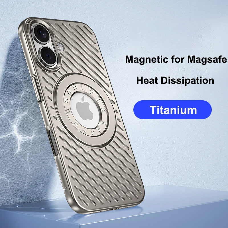 MAGNETIC CASE MATTE HEAT DISSIPATION HARD FOR IPHONE 16 15 14