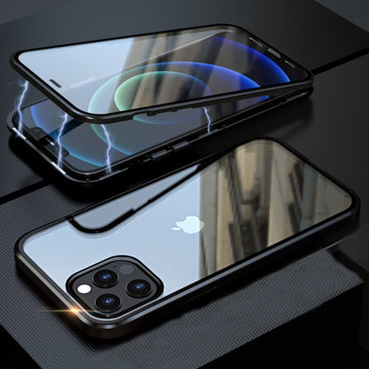 Magnetic Metal Case Clear Double-Sided Glass For iPhone 13 / 12 Series