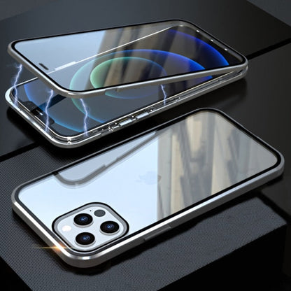 Magnetic Metal Case Clear Double-Sided Glass For iPhone 13 / 12 Series